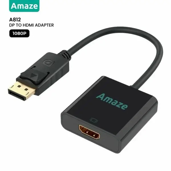 Amaze A812 DP to HDMI Adapter - Gaming Wala Bhai