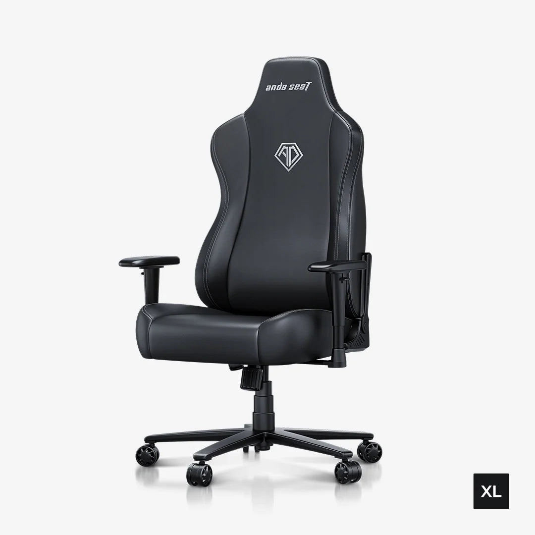 AndaSeat Novis Ultra Gaming Chair Napa Leather / Linen Fabric — XL Black