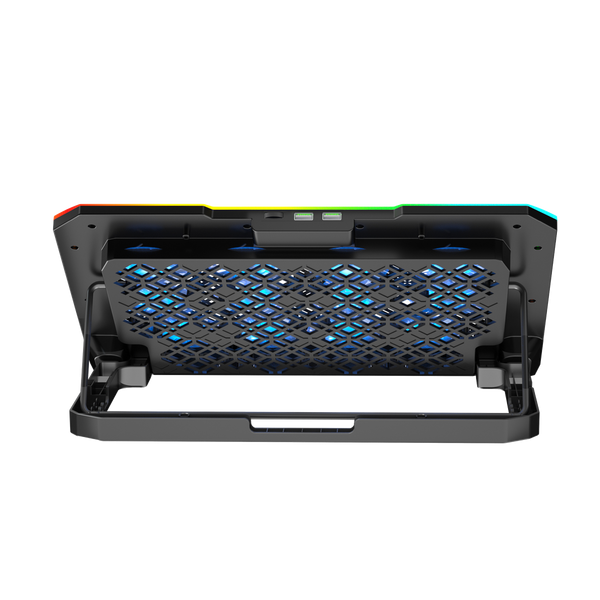 AMAZE A500 laptop RGB cooling pad with 6 fans - official HD image 1