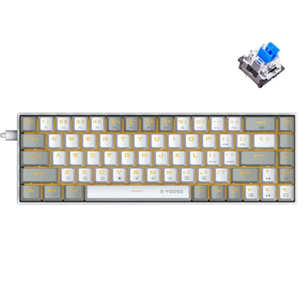 E-YOOSO Z-686 White Grey keyboard