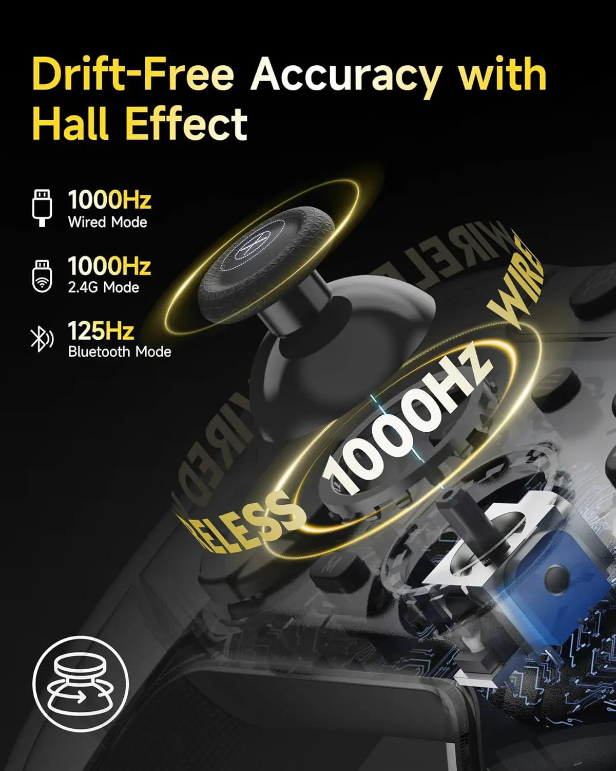 EasySMX X05 Pro controller angle view