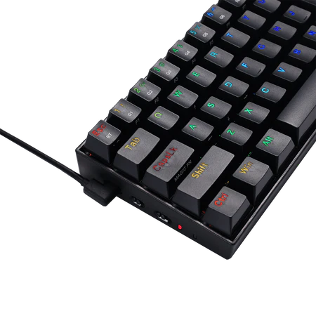 Redragon DRACONIC PRO K530 60% Compact RGB Wireless Mechanical Gaming Keyboard - Black - Tactile Brown Switch