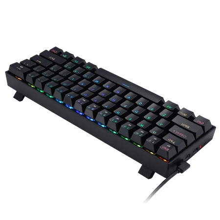 Redragon DRACONIC PRO K530 60% Compact RGB Wireless Mechanical Gaming Keyboard - Black - Tactile Brown Switch