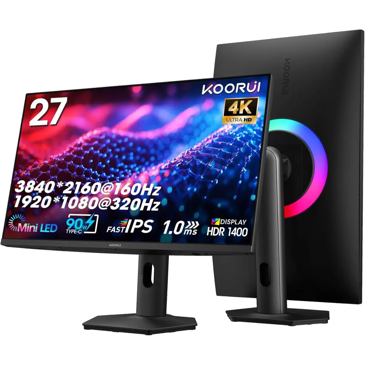 KOORUI 27" 4K 160Hz |Mini LED|  Gaming Monitor S2741LM | HDR 1400 IPS 1ms
