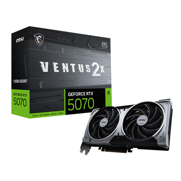 MSI GeForce RTX 5070 VENTUS 2X 12G OC Graphics Card product image