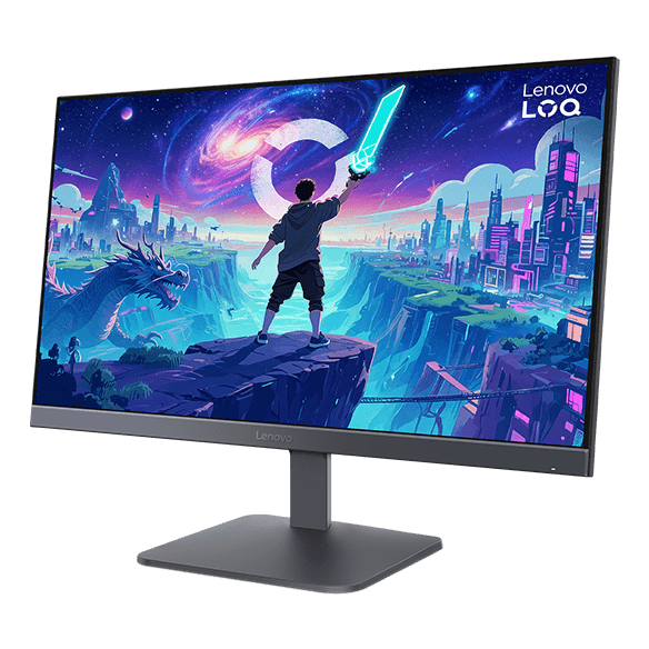 Lenovo LOQ 24-10 monitor rear and stand design