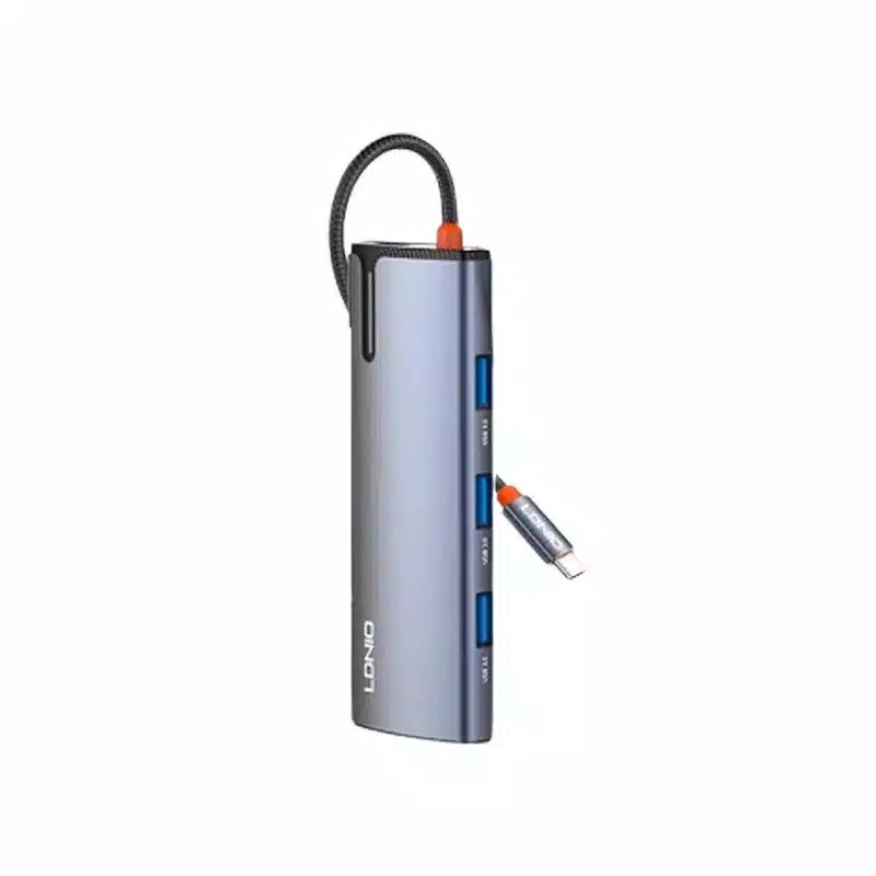 LDNIO DS-16H 6-in-1 Type C Hub HDMI USB 3.0 RJ45 PD Docking Station Pakistan