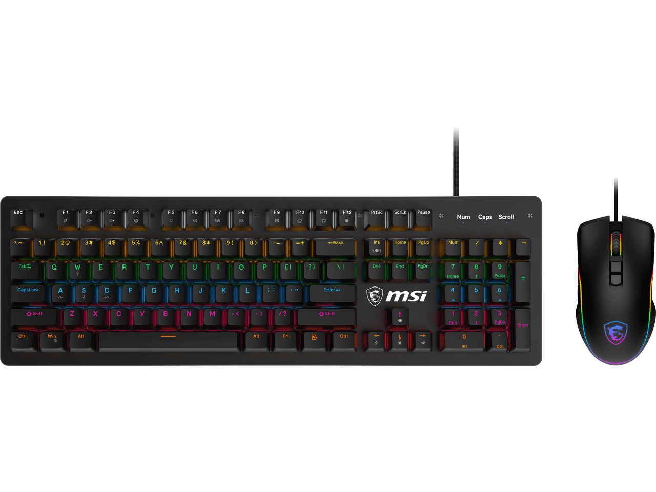MSI FORGE GK300 COMBO Blue Switch Gaming Keyboard & Mouse - US Layout product image