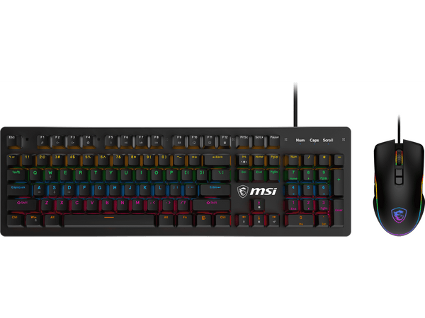 MSI FORGE GK300 COMBO Blue Switch Gaming Keyboard & Mouse - US Layout product image