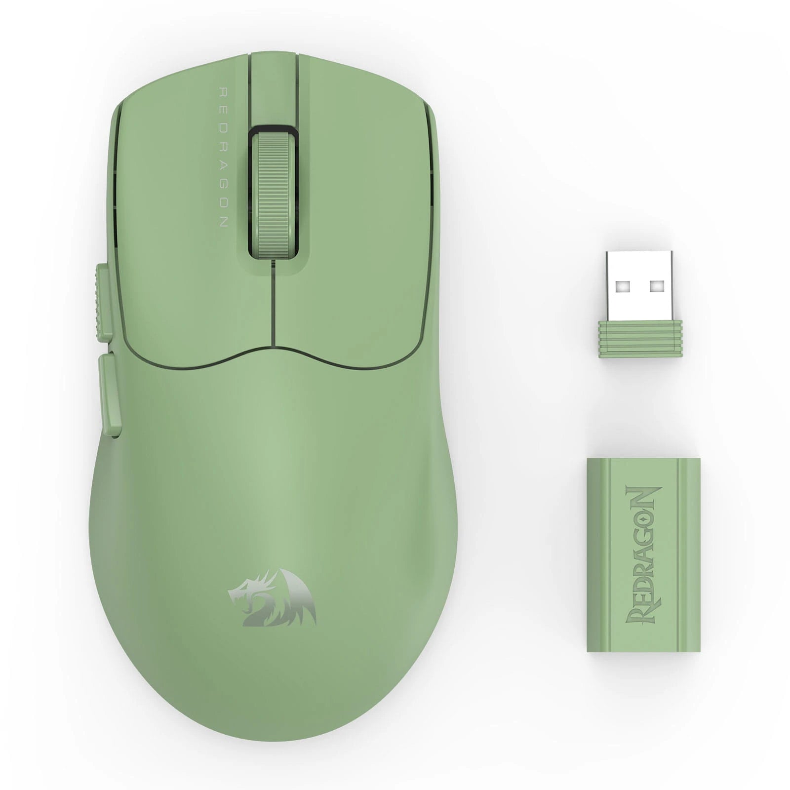Redragon M933OM-ULT Axion Olive Mist gaming mouse view 1
