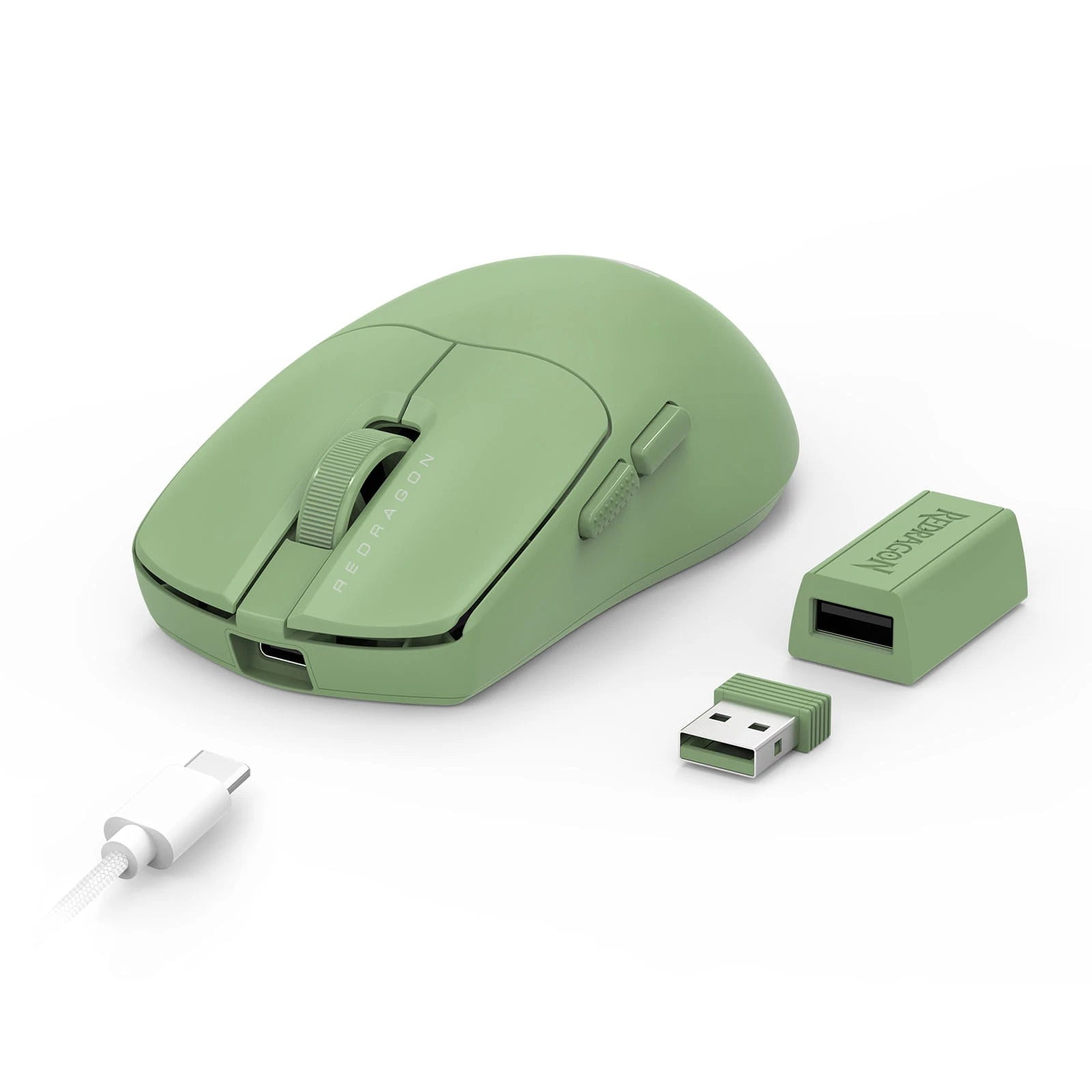 Redragon M933OM-ULT Axion Olive Mist gaming mouse view 2