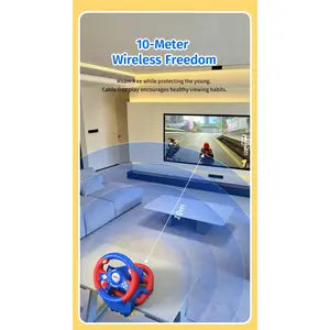PXN V2 WL Wireless Racing Simulator Wheel with Pedals – Kids & Family Edition
