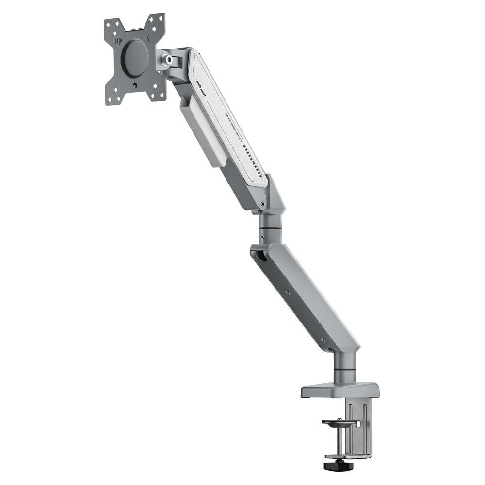 Anda Seat Stealth II (AD-W-A6D-1S-FW) Ergonomic Single Monitor Arm Silver White