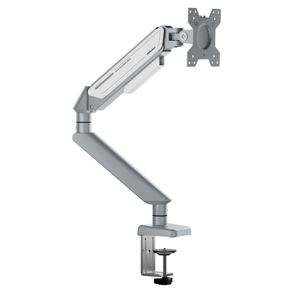 Anda Seat Stealth II (AD-W-A6D-1S-FW) Ergonomic Single Monitor Arm Silver White
