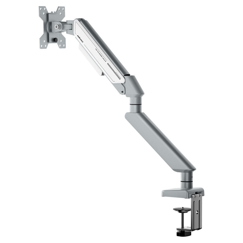 Anda Seat Stealth II (AD-W-A6D-1S-FW) Ergonomic Single Monitor Arm Silver White