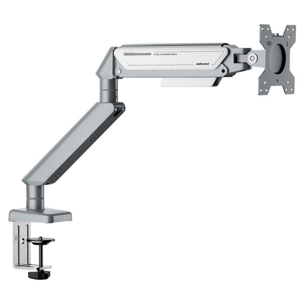 Anda Seat Stealth II (AD-W-A6D-1S-FW) Ergonomic Single Monitor Arm Silver White
