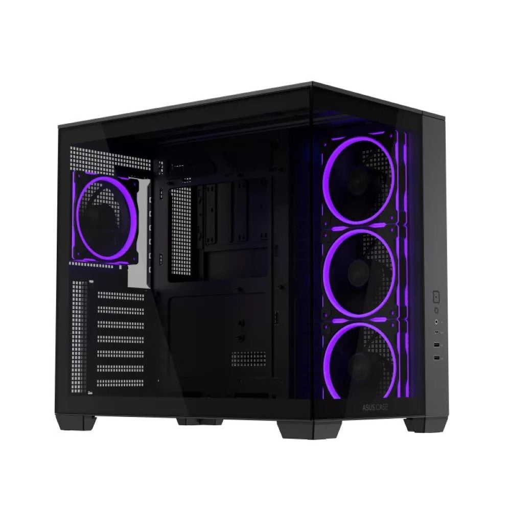 ASUS A32 Plus TG ARGB ATX PC Case – Black