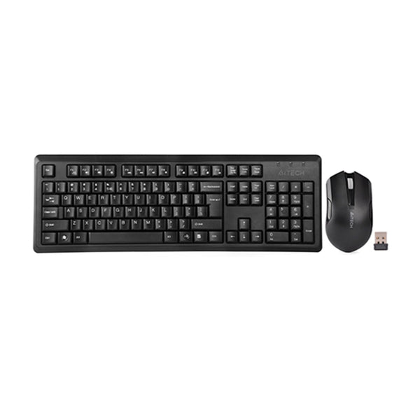 A4Tech 4200NS Wireless Desktop Keyboard & Mouse Combo - Reliable and Sleek — front product view