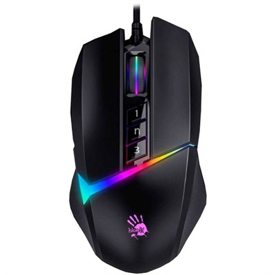 W60 Max Bloody RGB Gaming Mouse Stone Black - Gaming Wala Bhai