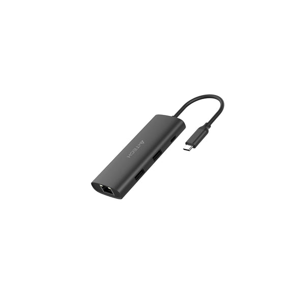 A4Tech DST-80C | USB-C Docking Station, Multi-Port Hub, 4K HDMI, Fast Data Transfer, Power Delivery — front product view
