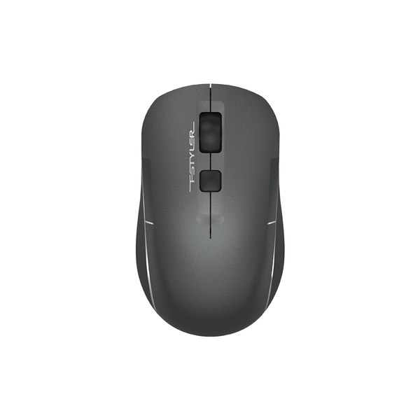 A4Tech FB26CS Air2 Bluetooth and 2.4G Wireless Mouse | Smoky Grey — front product view