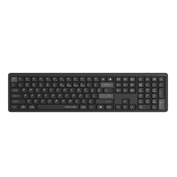 A4Tech FBX55C Bluetooth and 2.4G Wireless Keyboard Black — front product view
