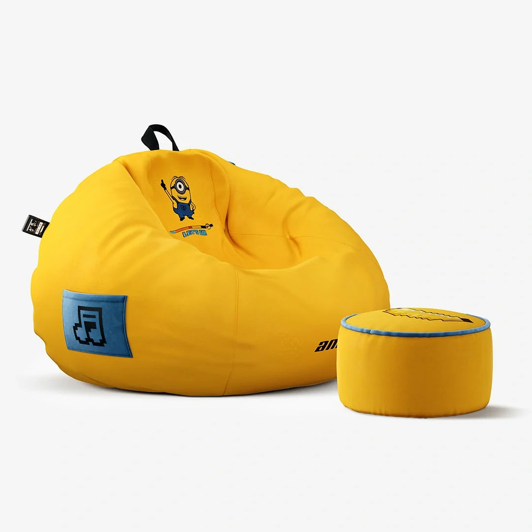 AndaSeat Minions Cloud Bean Bag Gaming Sofa with Footrest
