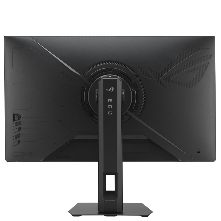 ASUS ROG Strix XG27UCSR 27-inch dual-mode gaming monitor — rear view