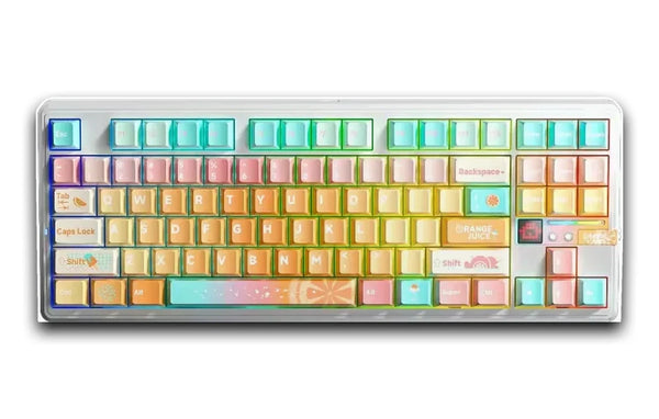 AUL-F87PROV2-2667 — AULA F87 Pro V2 — White + Dye-Sublimation | Meteor Ice Cream