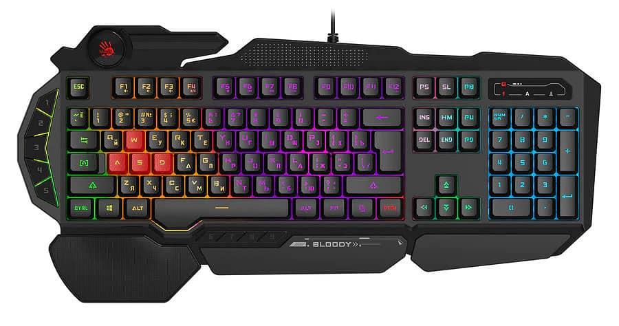Bloody B310N Neon Gaming Keyboard - Black