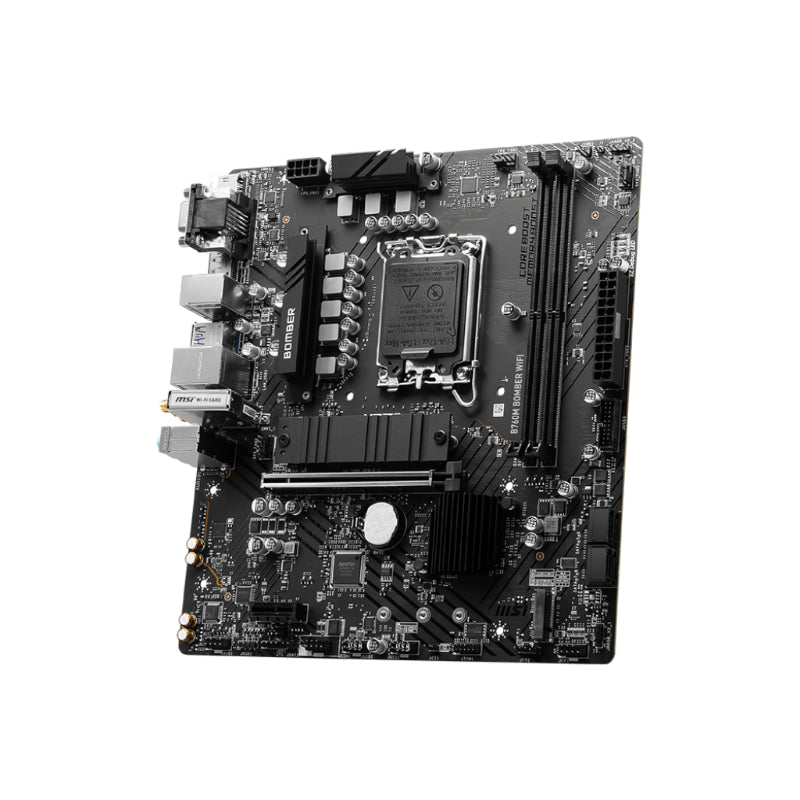 MSI B760M Bomber WiFi DDR5 Motherboard, Micro-ATX