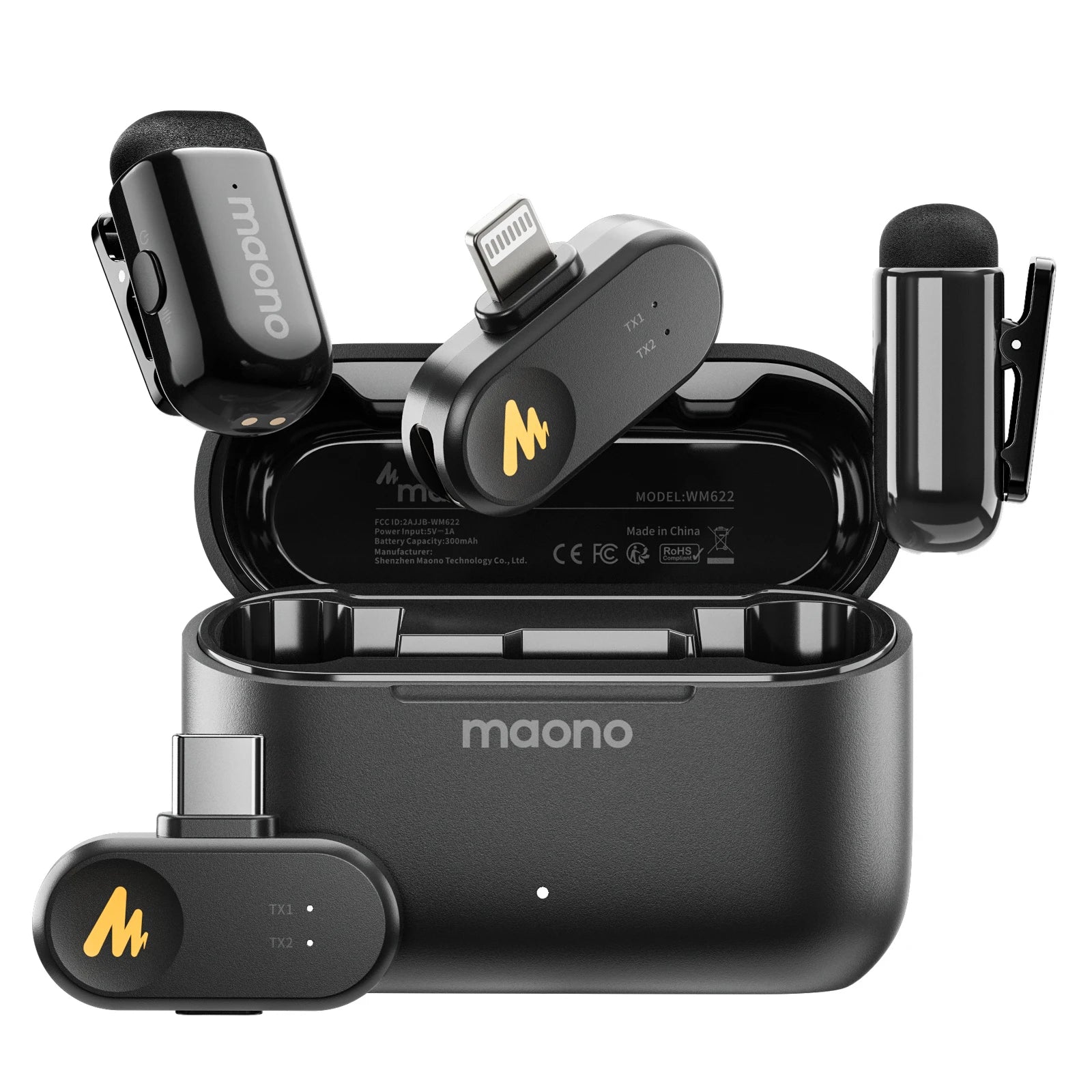 MAONO WAVE T1 MINI PBC2 TYPE-C & LIGHTNING RECEIVER MICROPHONE