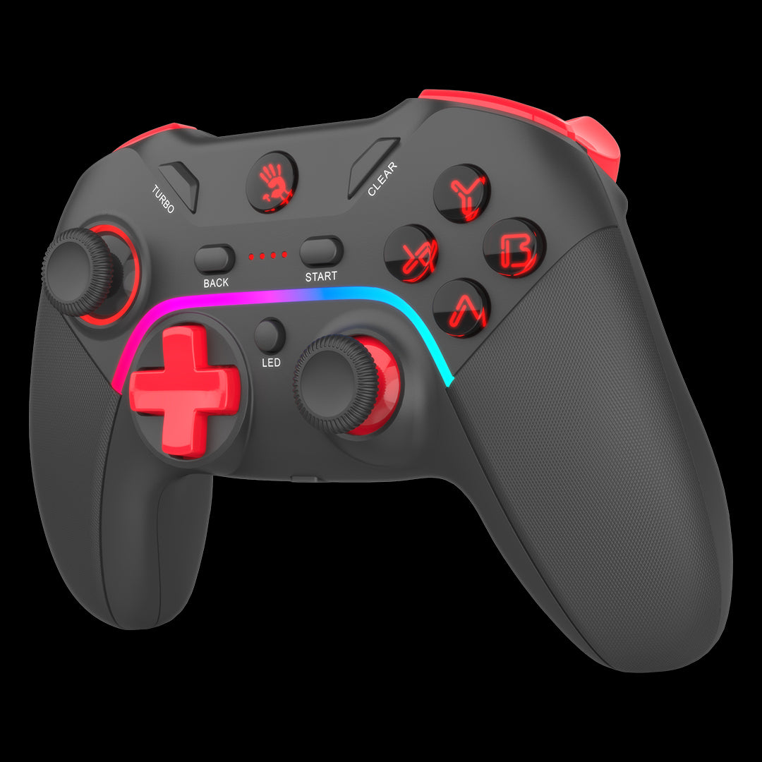 Bloody GPW70 Dual Mode 2.4G Wireless & USB Wired Gaming Gamepad – Sports Black