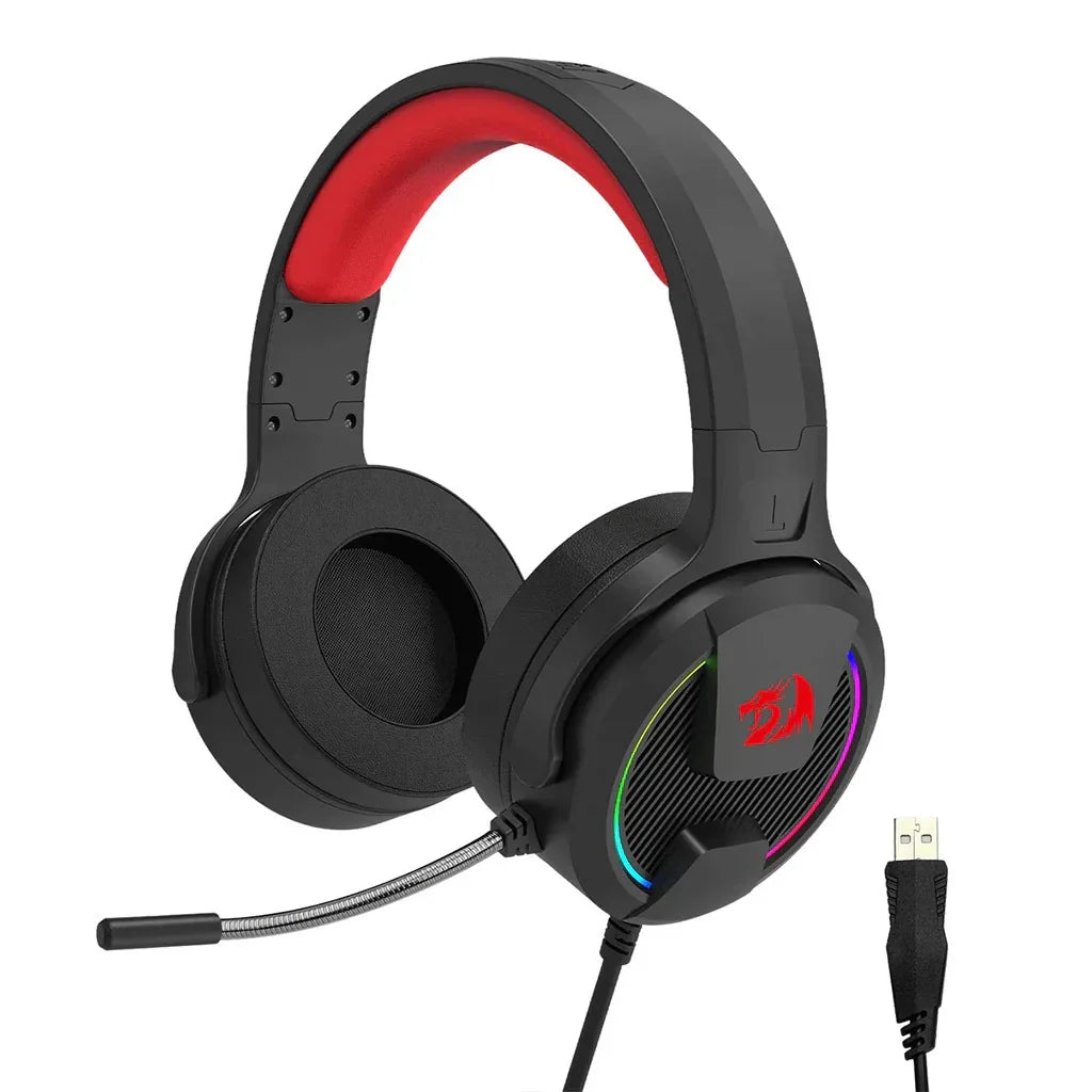 Redragon H315 REBELLION RGB 40mm Drivers Wired Gaming Headset