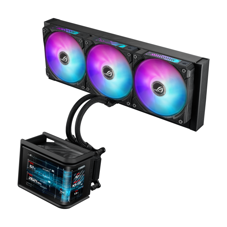 ROG Ryuo IV SLC 360 ARGB side angle photo