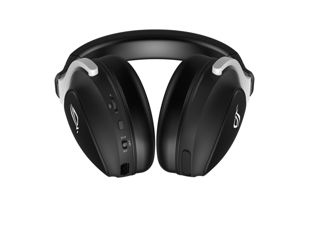 ASUS ROG Delta S Wireless Gaming Headset 2.4GHz Bluetooth AI Noise-Cancelling Mic — official product view