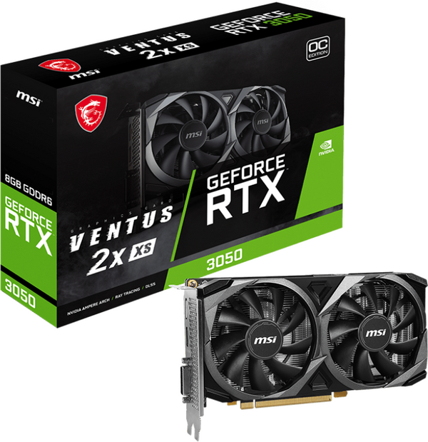 MSI GeForce RTX 3050 VENTUS 2X XS 8G OC Graphics Card product image