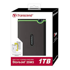 Transcend | StoreJet 25M3 - 1 TB Shockproof External Hard Drive