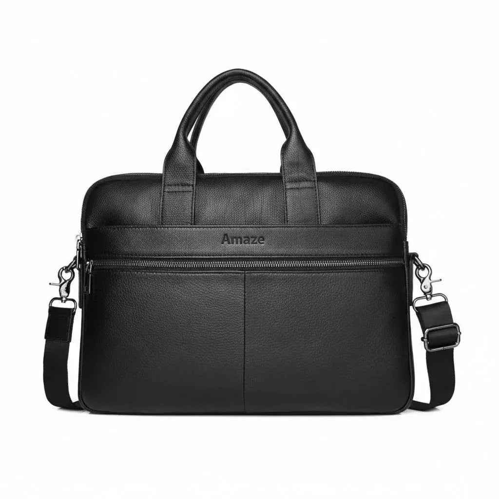 Amaze A925 executive leather bag black