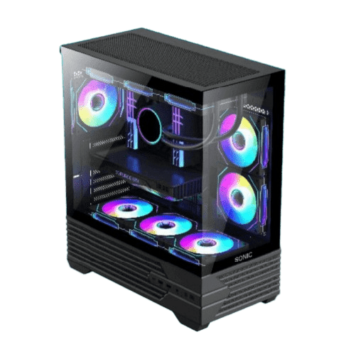 Sonic K10 ATX ARGB Gaming Case (3x ARGB Fans)