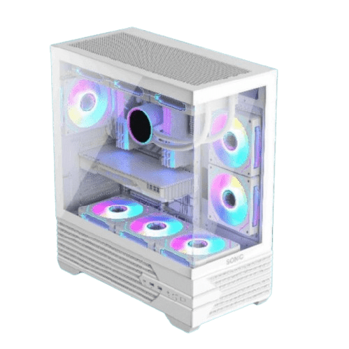 Sonic K10 ATX ARGB Gaming Case (3x ARGB Fans)