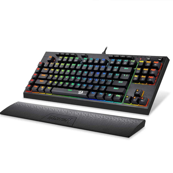 Redragon K588 Broadsword RGB Mechanical Gaming Keyboard with Wrist Rest (Black) - Gaming Wala Bhai