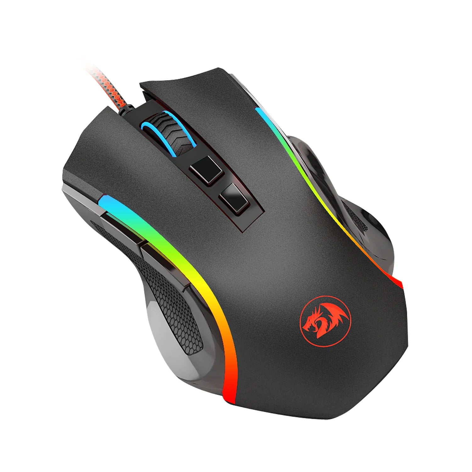 Redragon M607 Griffin 7200 DPI RGB Gaming Mouse - Black