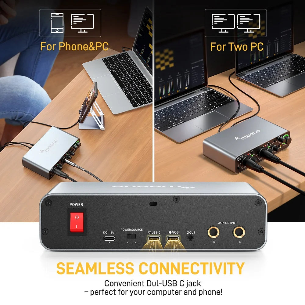 MAONO PS22 USB audio interface — features and details 3