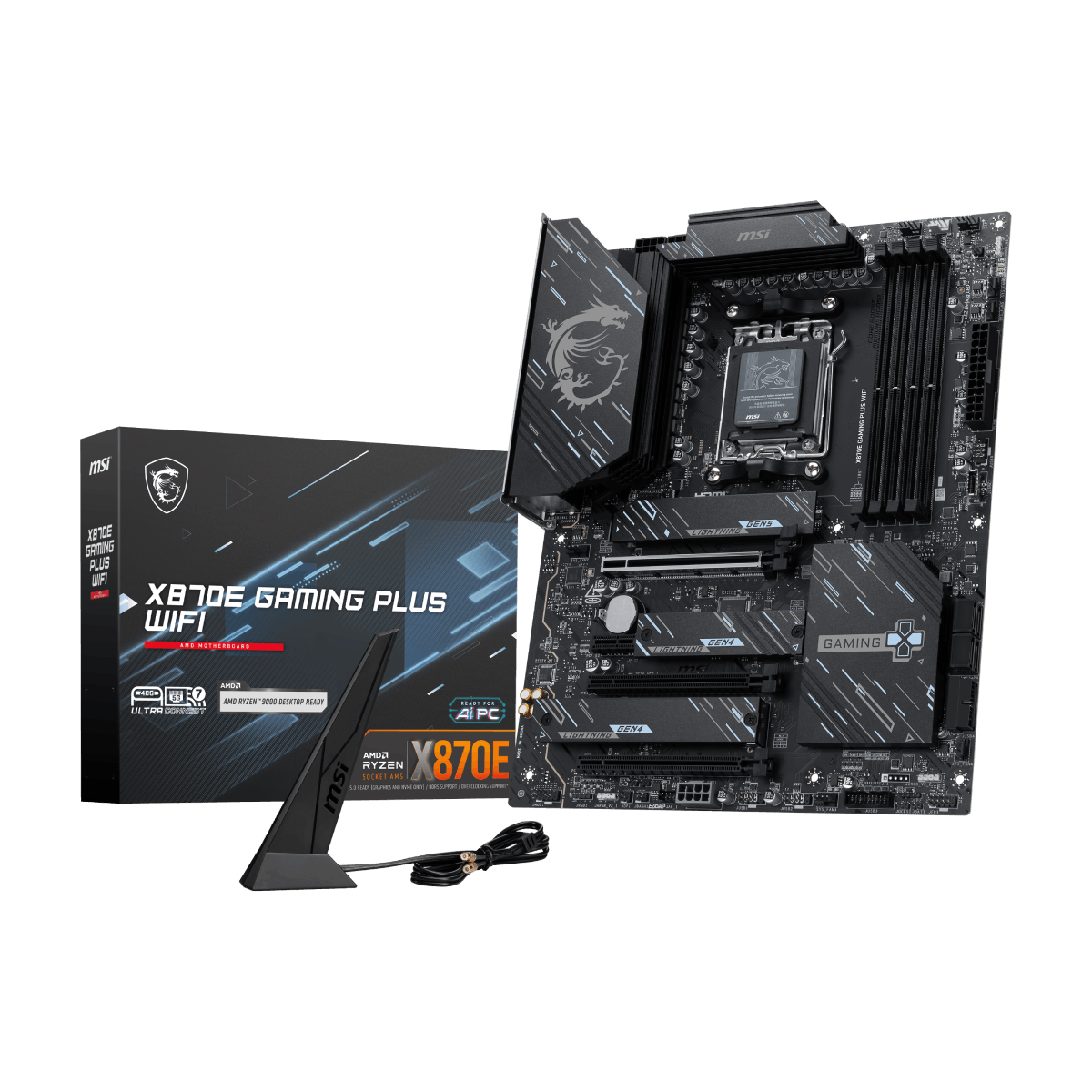 MSI X870E GAMING PLUS WIFI DDR5 AM5 Motherboard product image