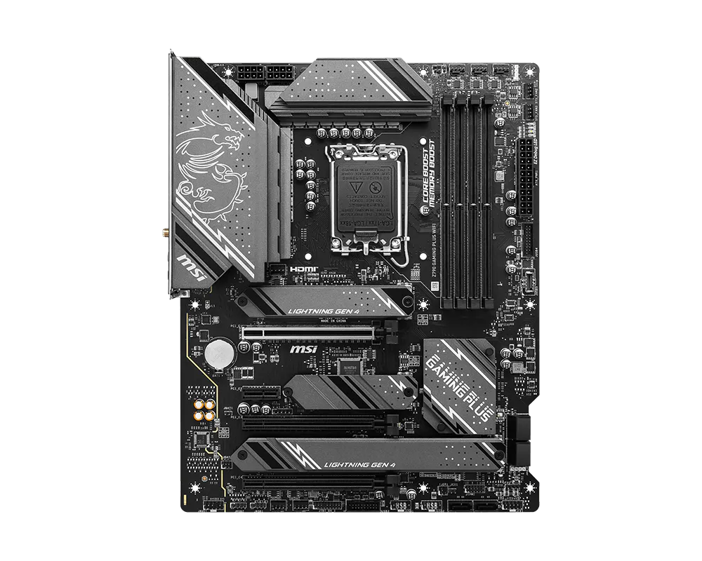 MSI Z790 GAMING PLUS WIFI Motherboard rear view