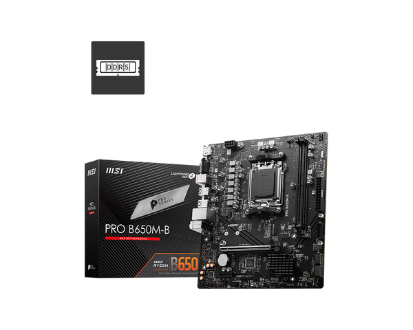 MSI PRO B650M-B motherboard with retail box