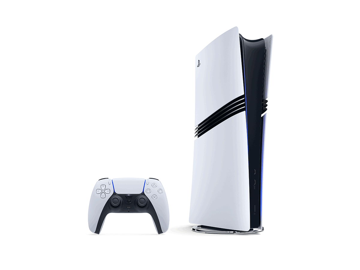 Sony PlayStation 5 Pro console angled view