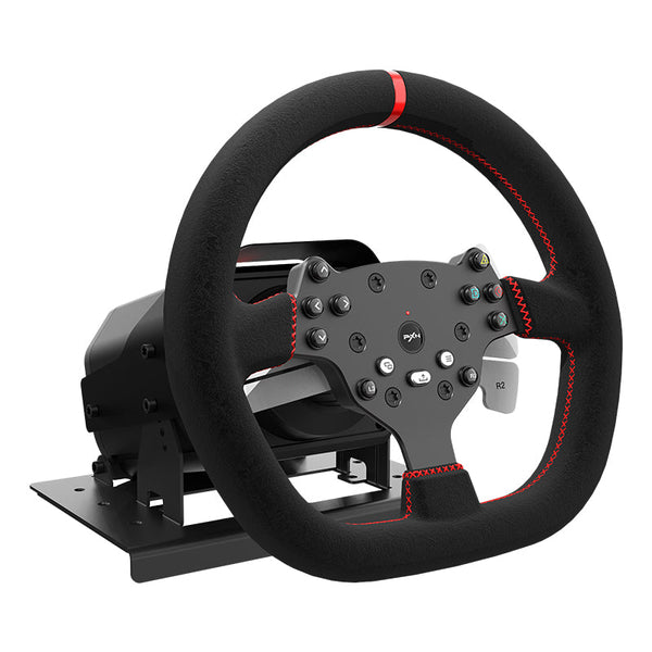 PXN V10 force feedback racing wheel on white background