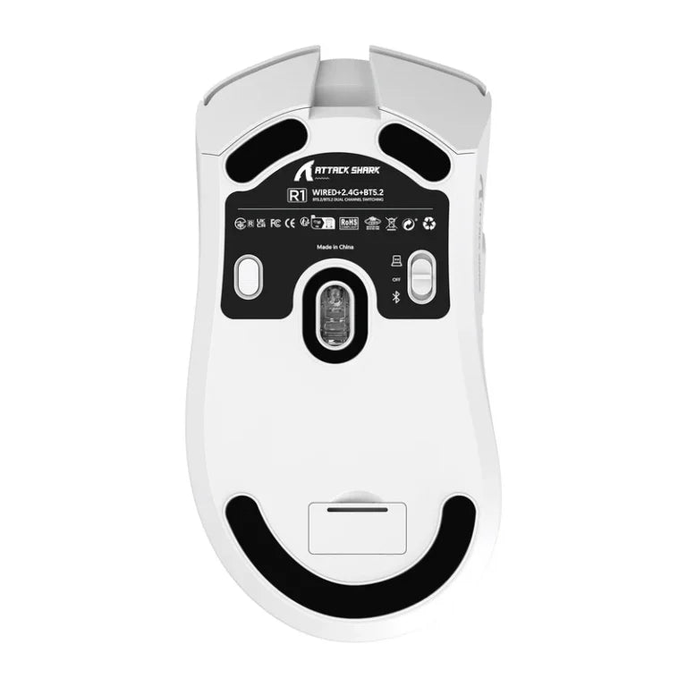 Attack Shark R1 59g Wireless Gaming Mouse – White